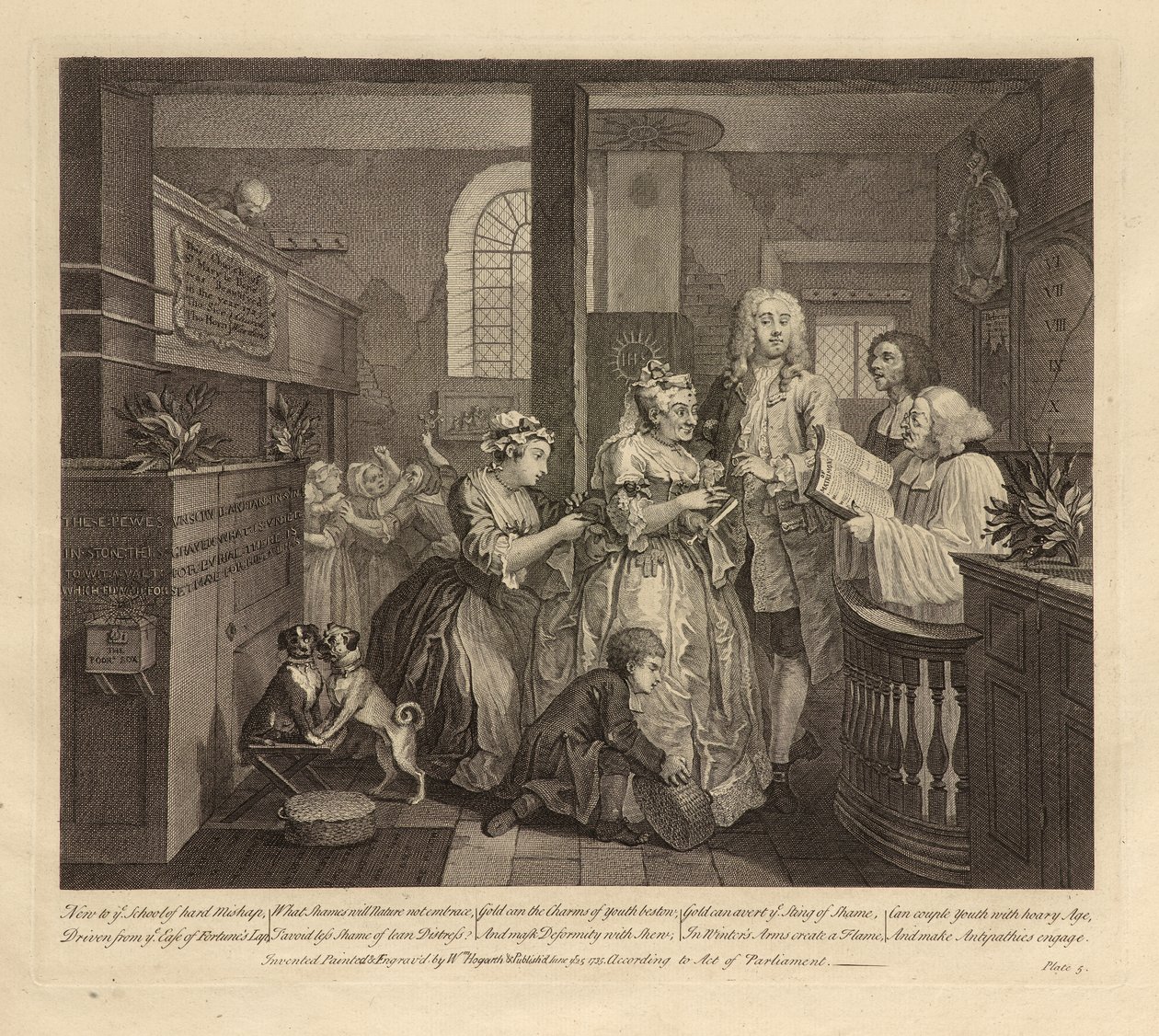 A Rake’s Progress, Plate V, June 1735 by William Hogarth