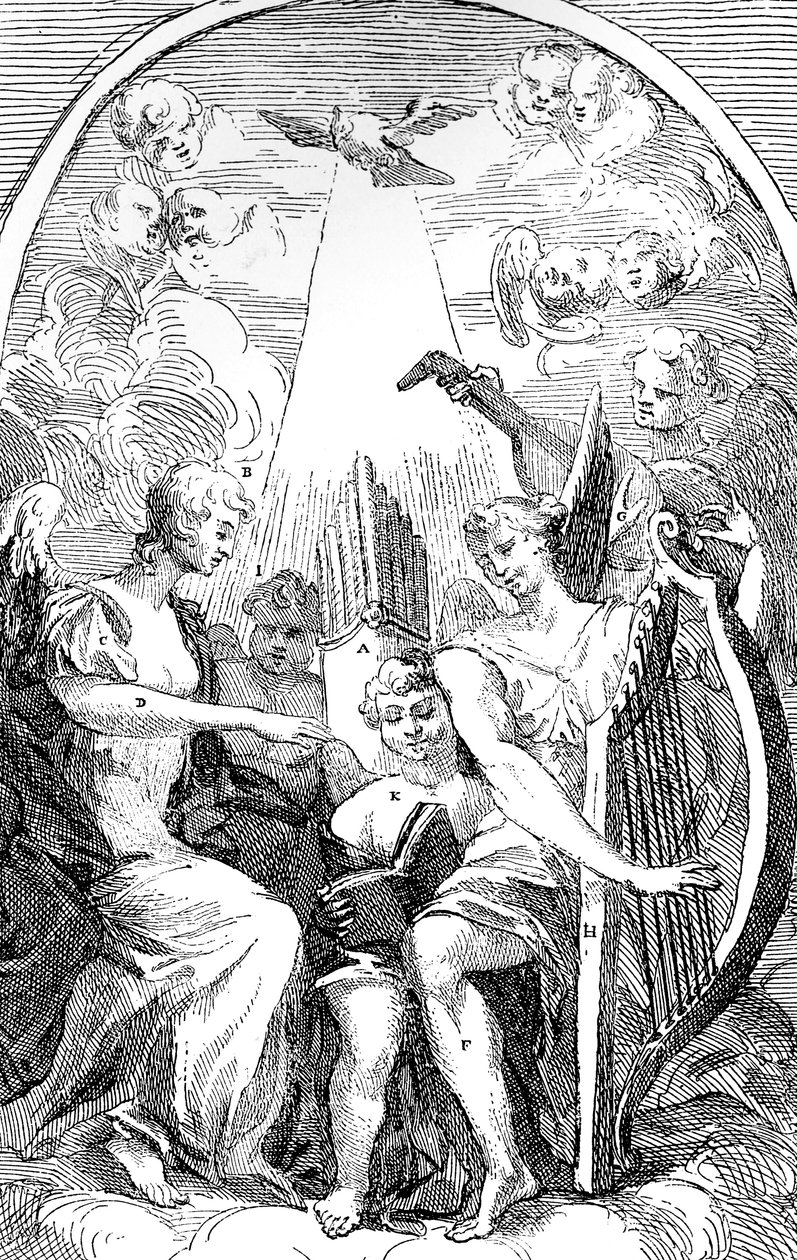 A Satire on the Altar-piece by Kent in St Clement Danes Church, Westminster, 1725 by William Hogarth