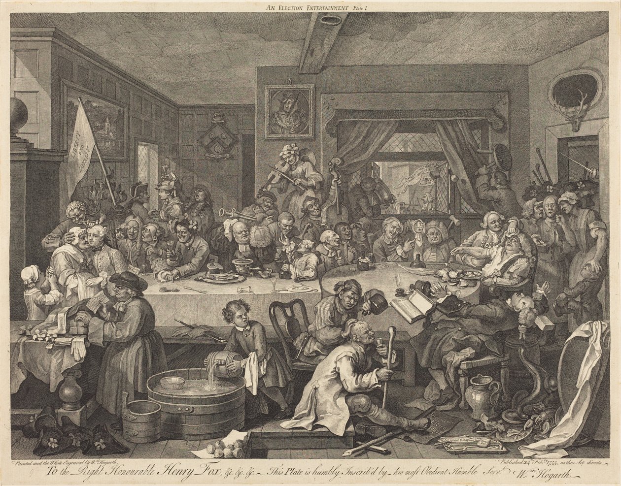 An Election Entertainment by William Hogarth