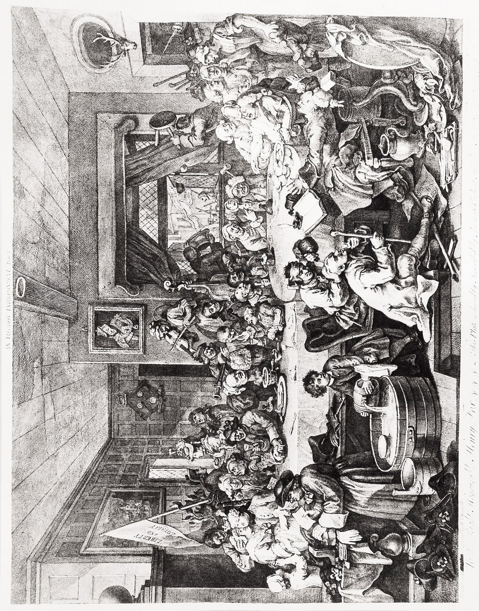 An Election Entertainment, Plate I, February 24 by William Hogarth