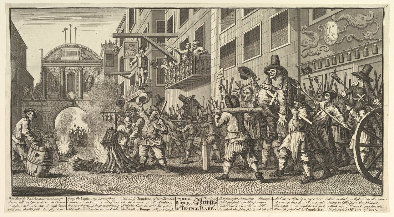Burning the Rumps at Temple Bar Twelve Large Illustrations for Samuel Butler