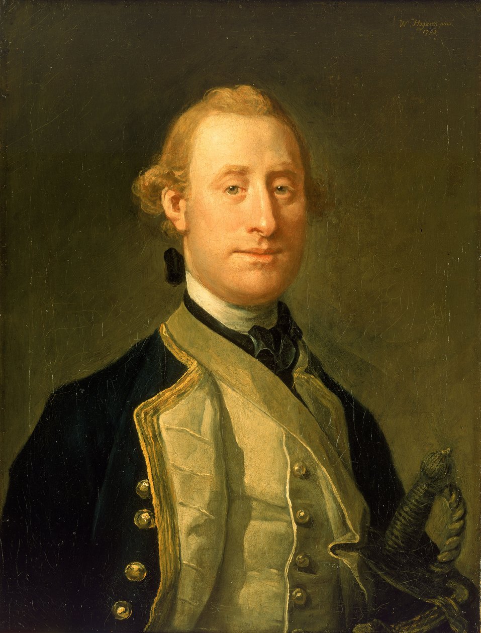 Captain Sir Alexander Schomberg (1720-1804) by William Hogarth