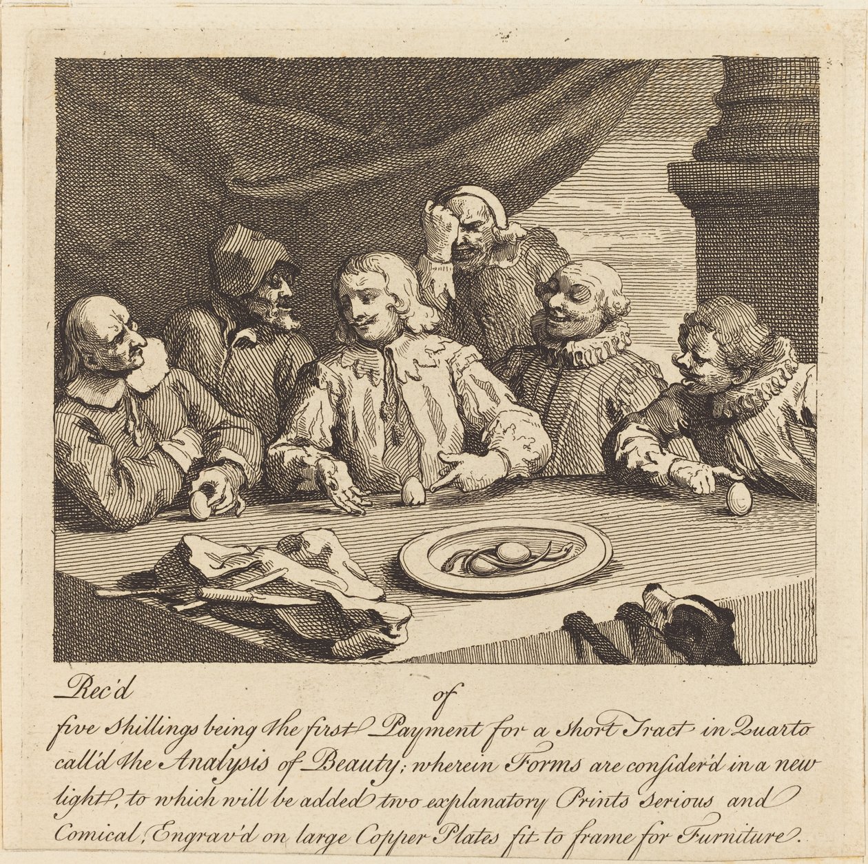 Columbus Breaking the Egg by William Hogarth
