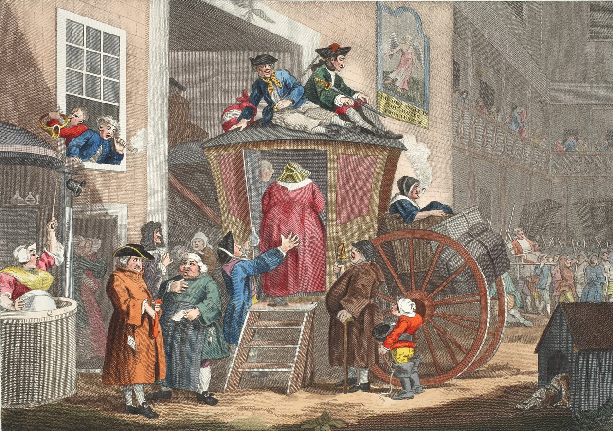 Country Inn Yard, illustration from 