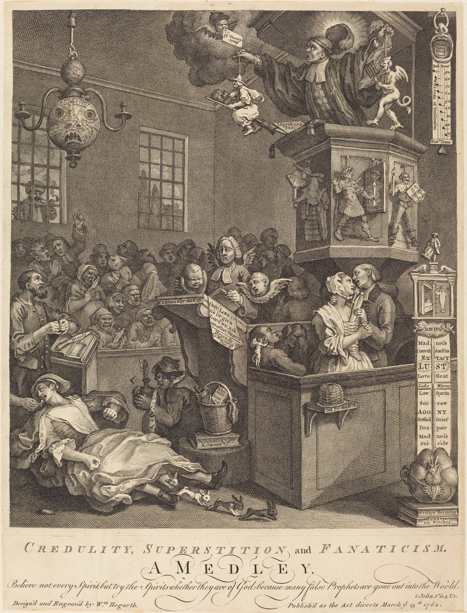 Credulity, Superstition, and Fanaticism by William Hogarth