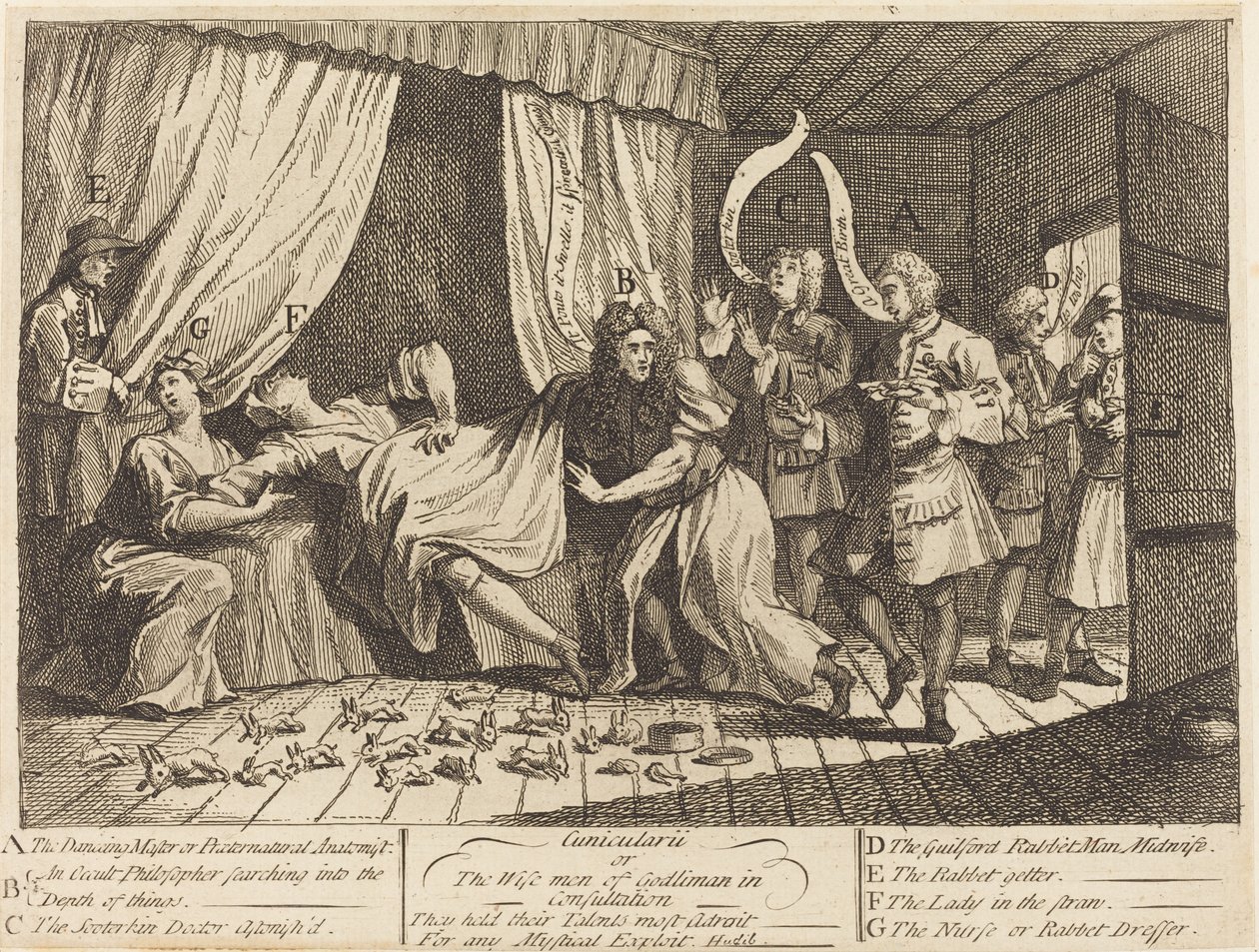 Cunicularii, or The Wise Men of Godliman in Consultation by William Hogarth