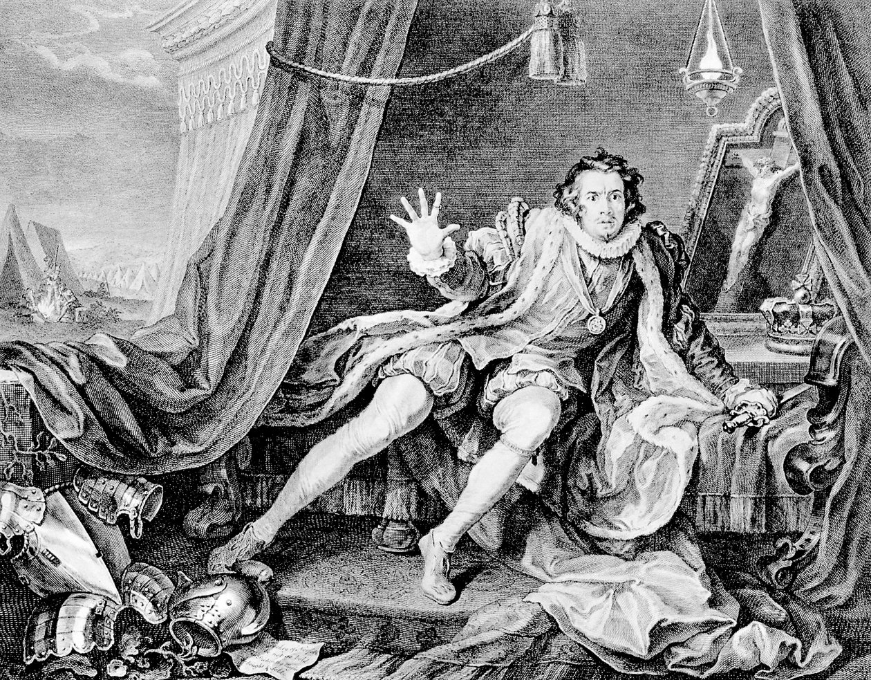David Garrick as Richard III by William Hogarth