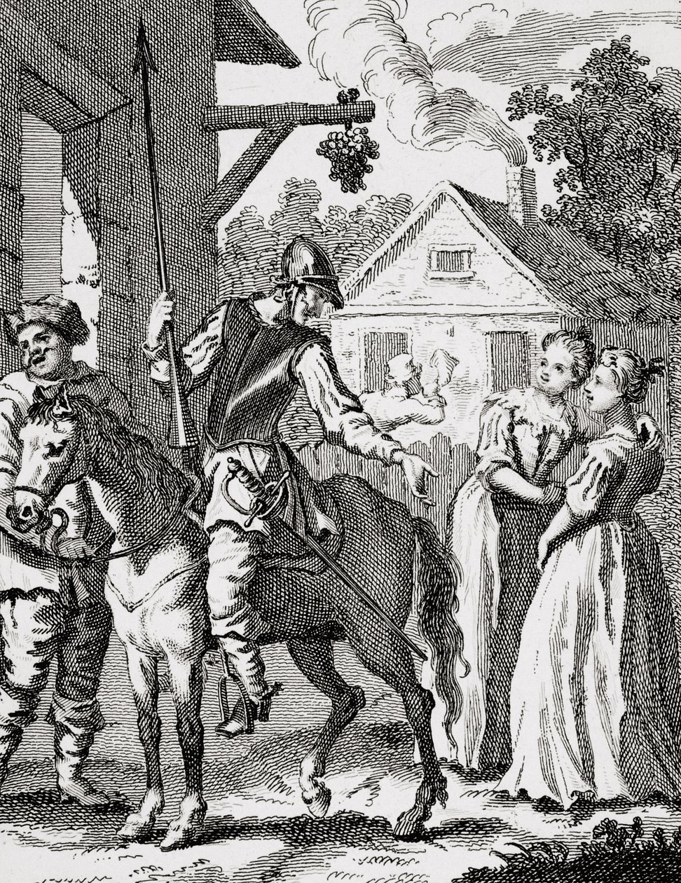 Don Quixote and Sancho Panza at an Inn by William Hogarth