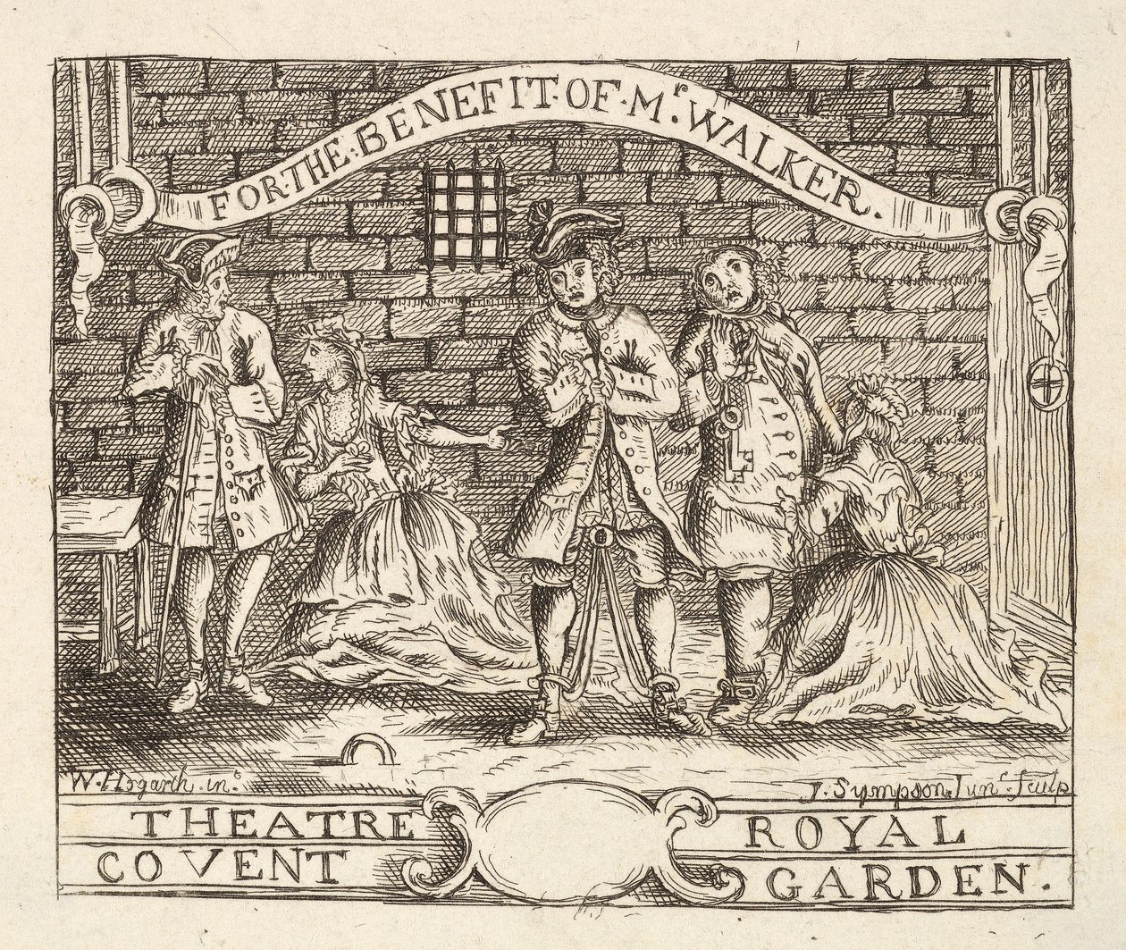 For the Benefit of Mr Walker, Theatre Royal, Covent Garden, pub. 1822 by William Hogarth
