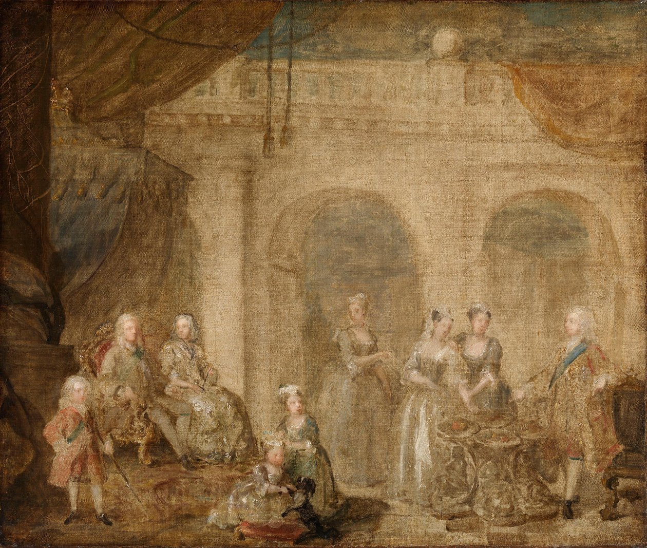 George II, King of England and his Family by William Hogarth