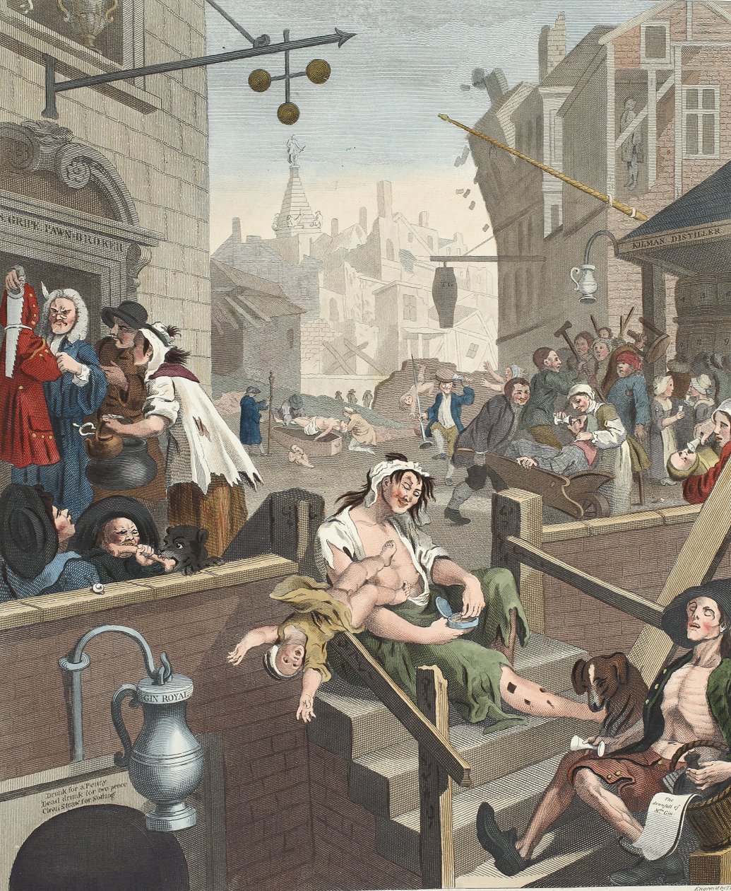 Gin Lane, illustration from 