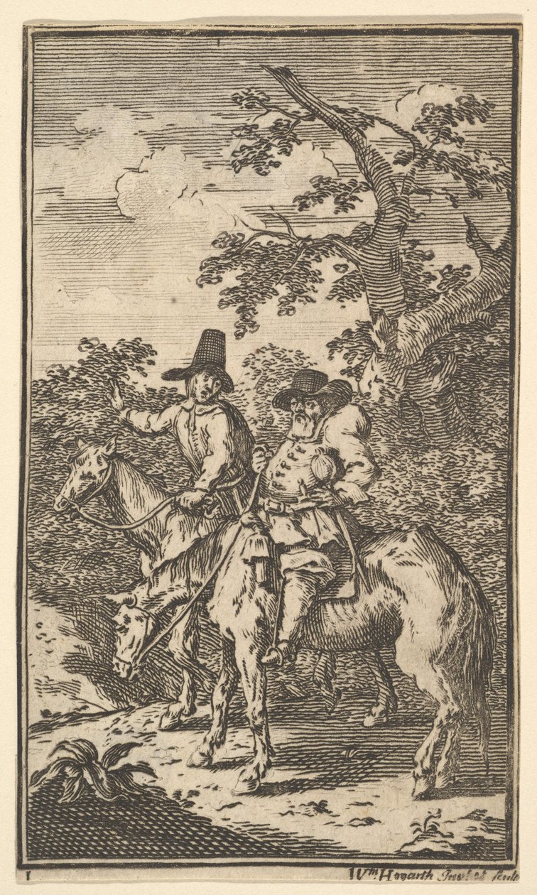 Hudibras Sallying Forth, Seventeen Small Illustrations for Samuel Butler