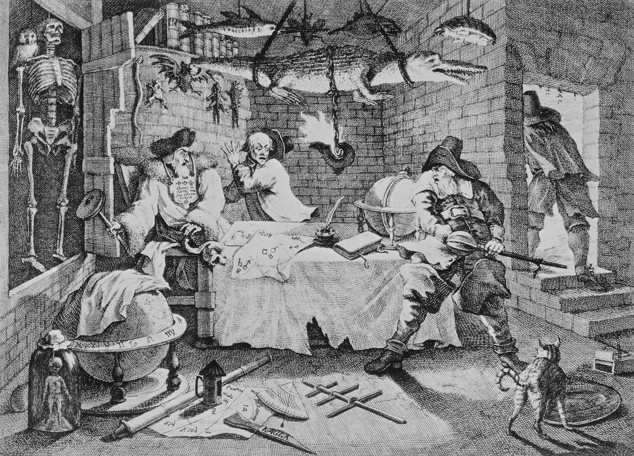 Hudibras beats Sidrophel and his man Whachum, from 'Hudibras' by Samuel ...