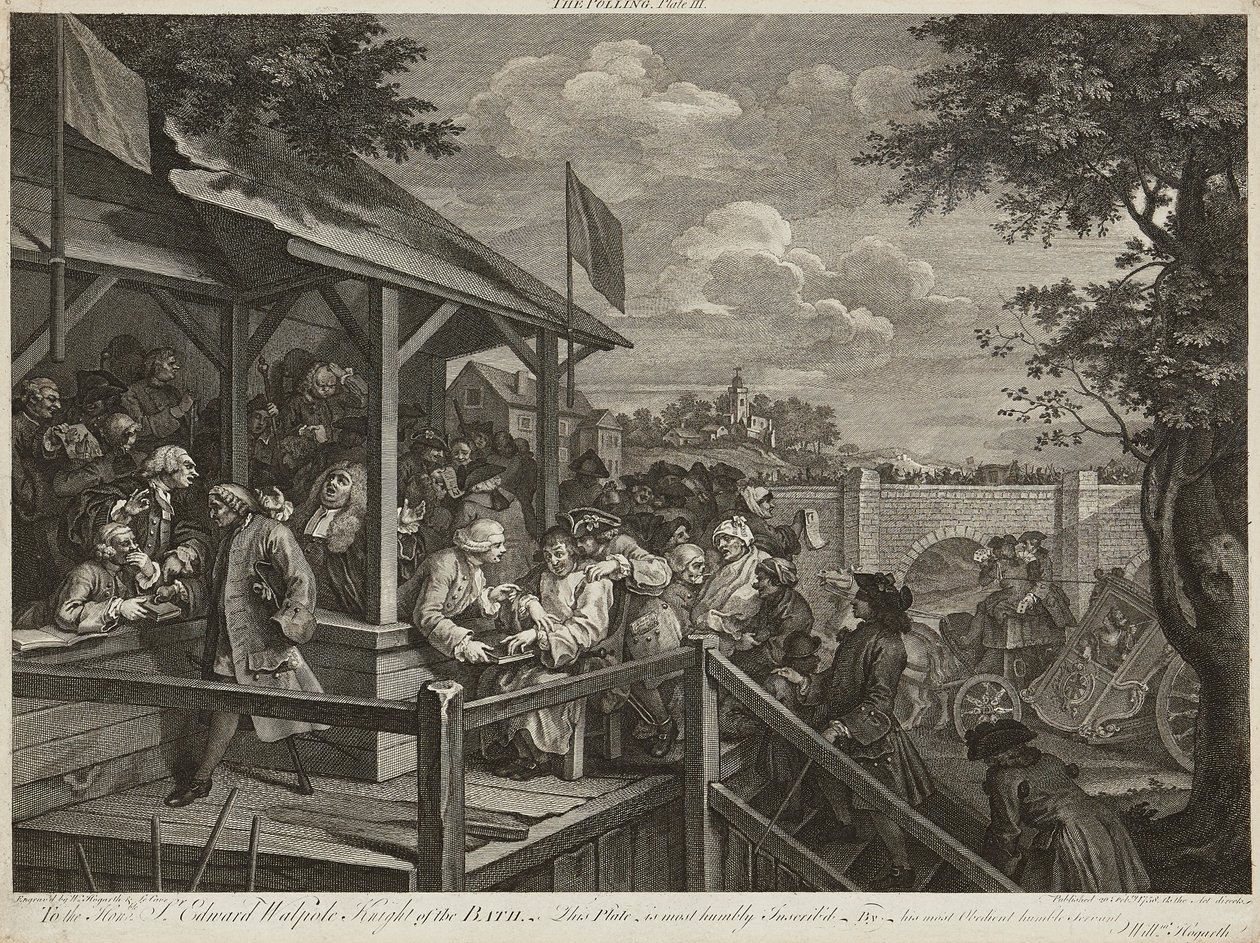 Humours of An Election (Set of Four) by William Hogarth