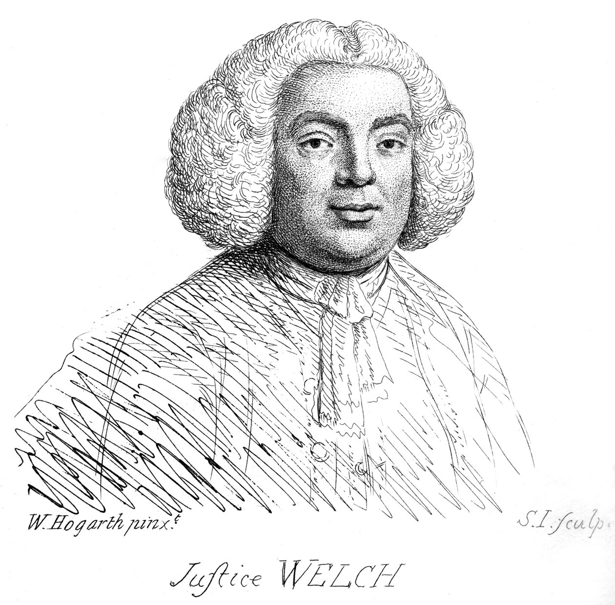 Justice Welch (portrait) by William Hogarth