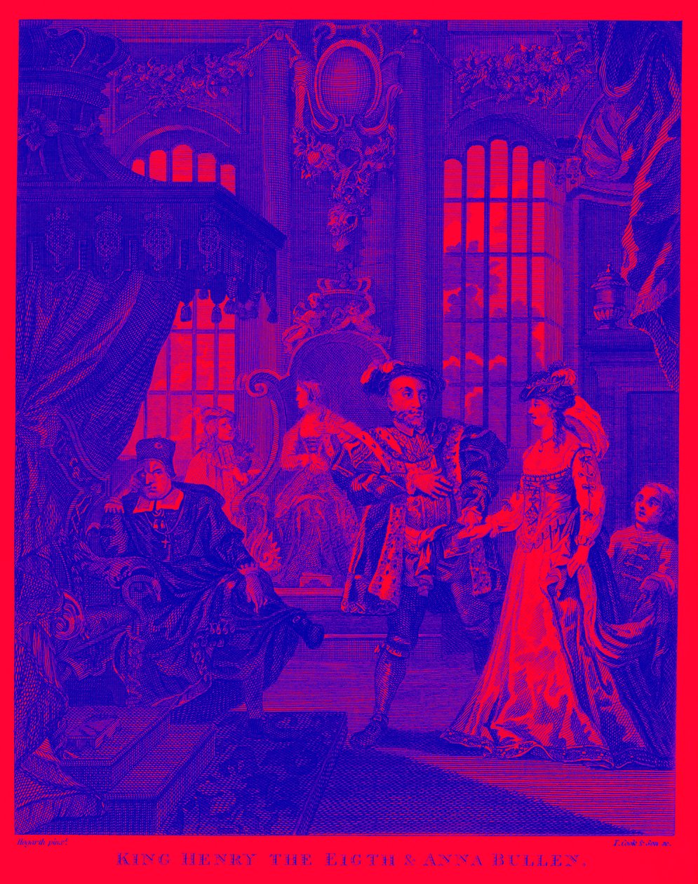 King Henry VIII and Anne Boleyn by William Hogarth