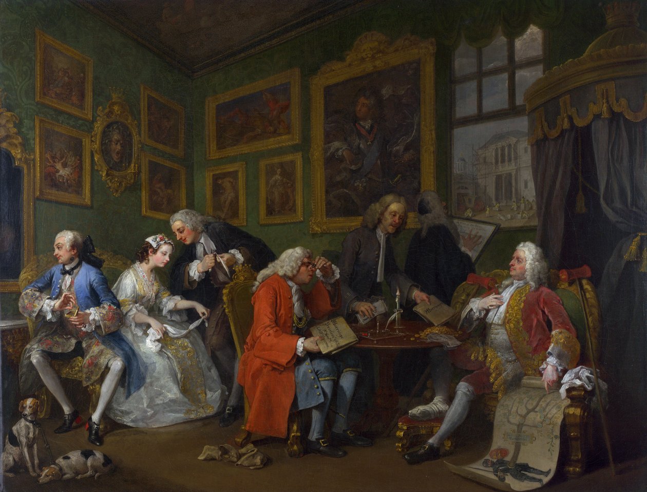 Marriage a la Mode: I - The Marriage Settlement by William Hogarth