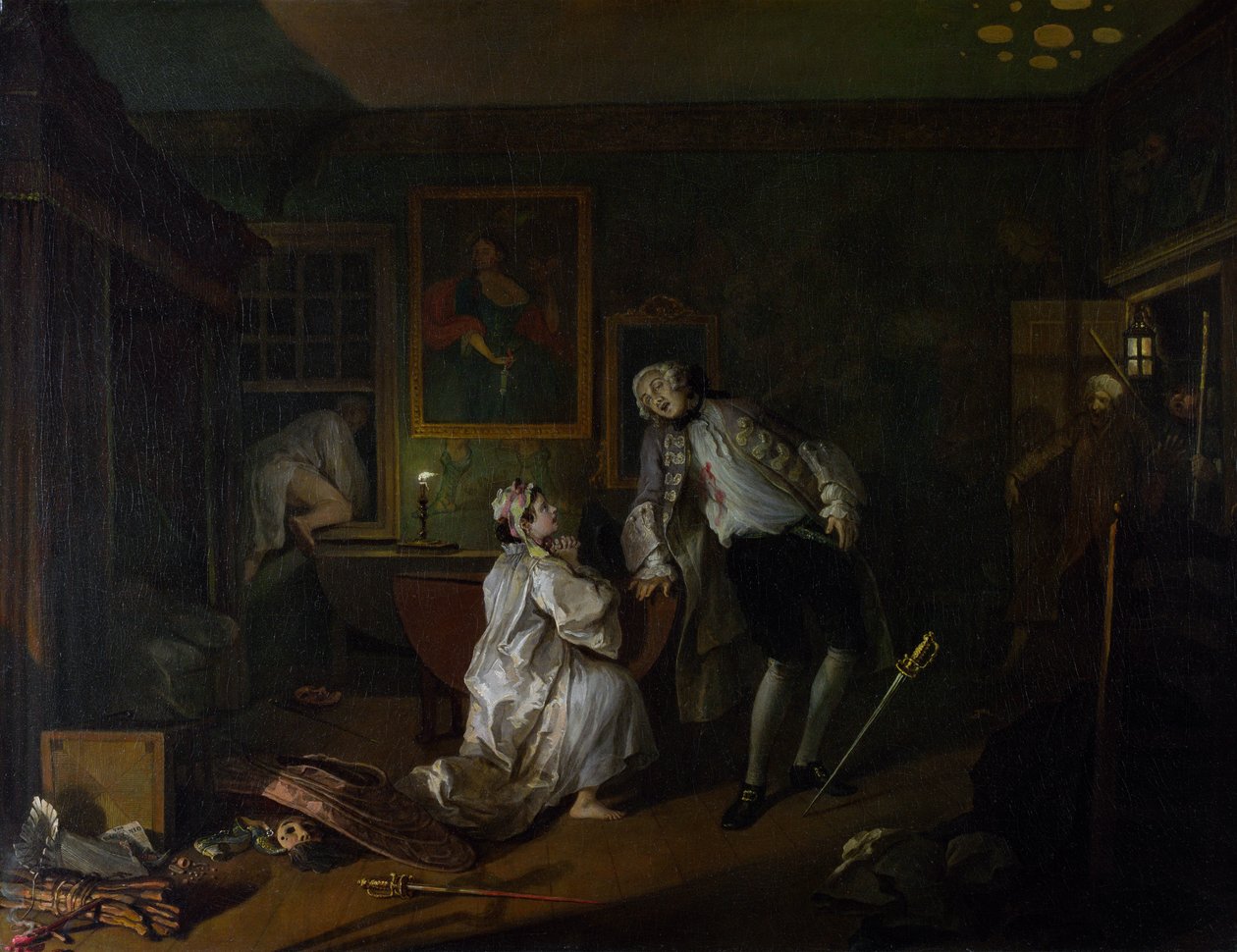 Marriage a la Mode: V, The Bagnio by William Hogarth