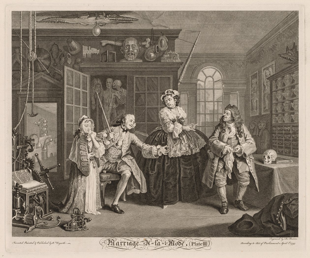 Marriage à la Mode: The Scene with the Quack by William Hogarth