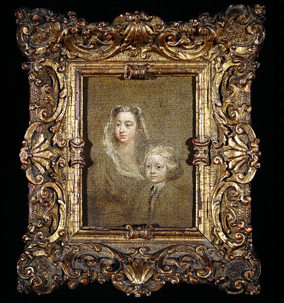 Mary Edwards Hamilton and her son, Gerard Anne by William Hogarth