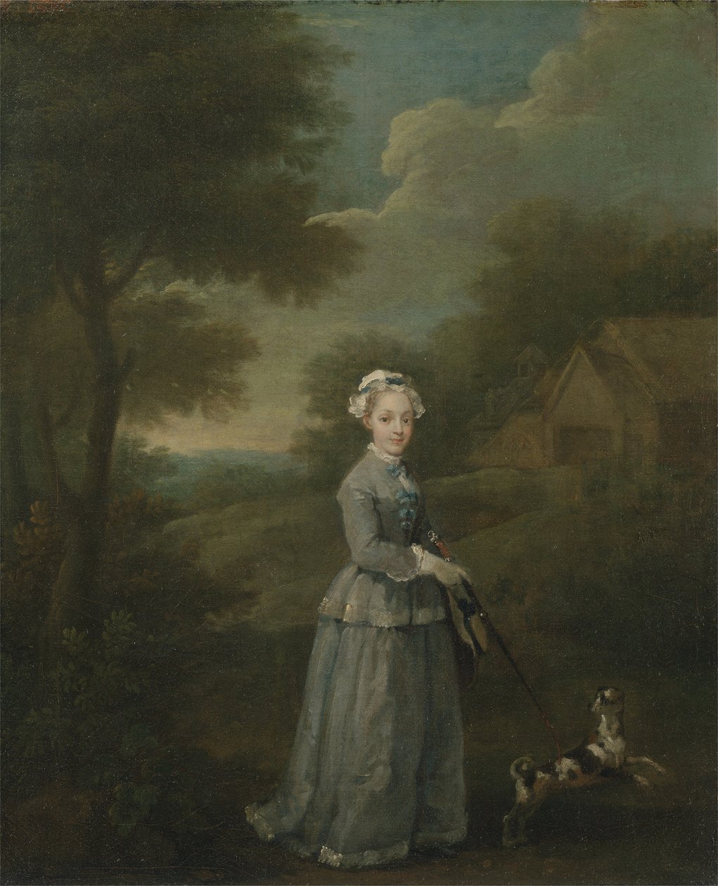 Miss Wood with her Dog by William Hogarth