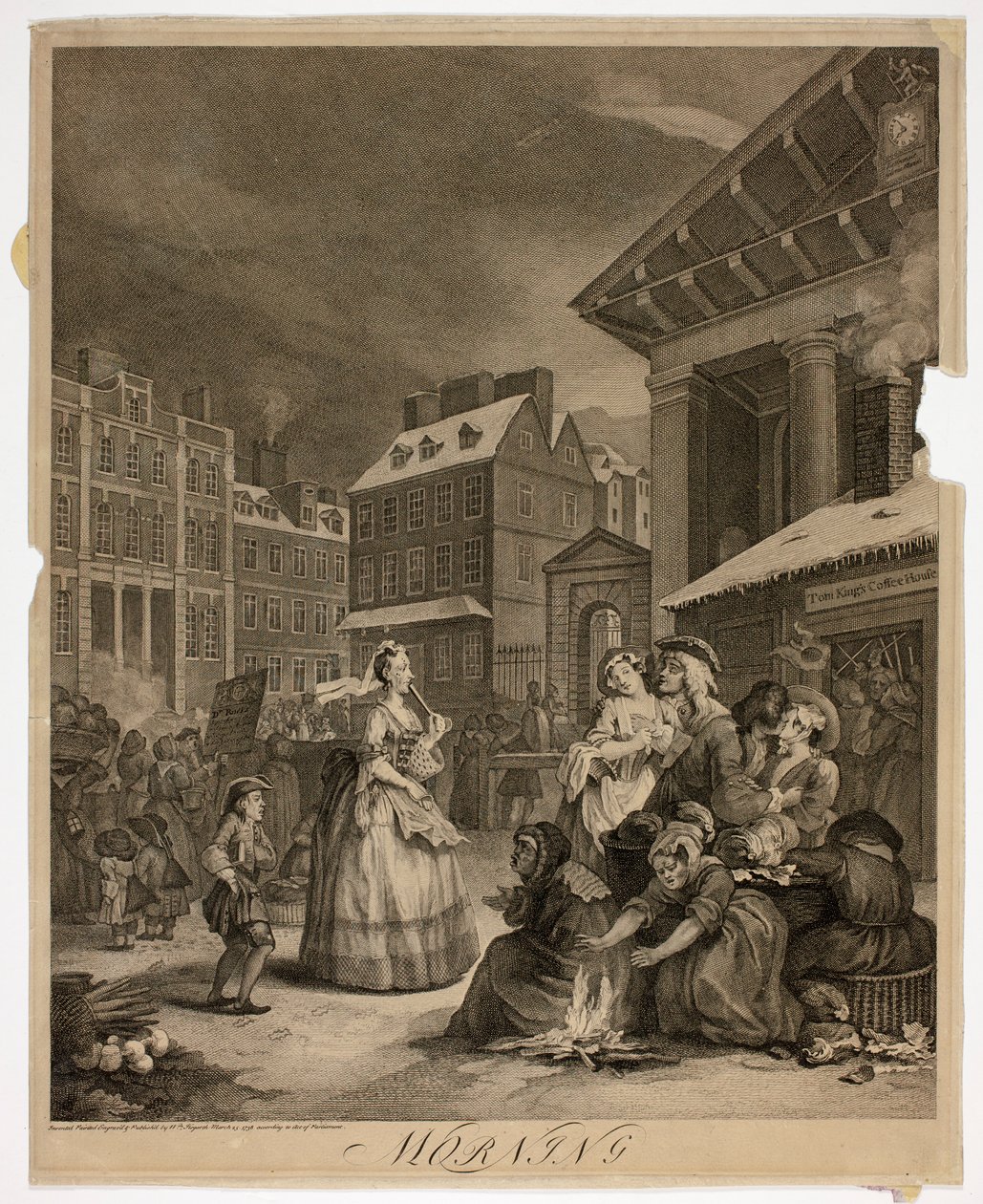 Morning, Plate One from The Four Times of the Day by William Hogarth