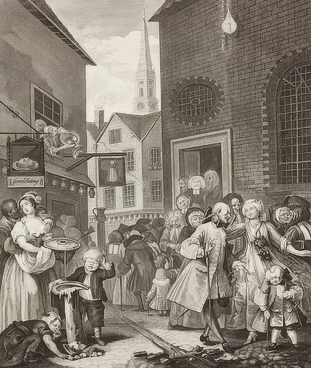Noon. From: The Four Times of the Day. 1738 by William Hogarth