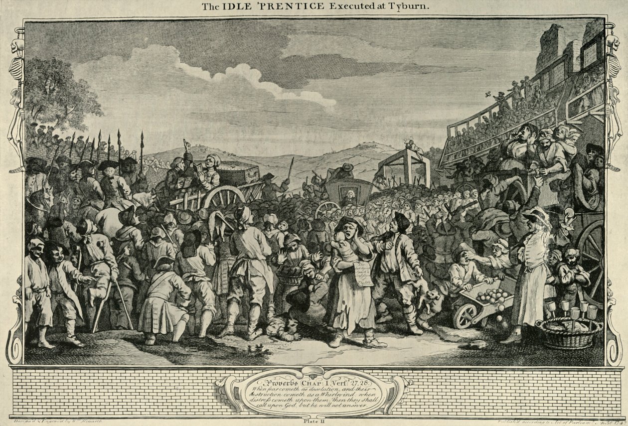 On The Road To Tyburn by William Hogarth