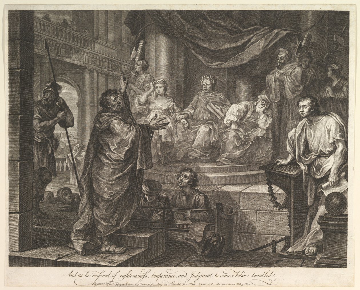 Paul Before Felix, February 5, 1752 by William Hogarth