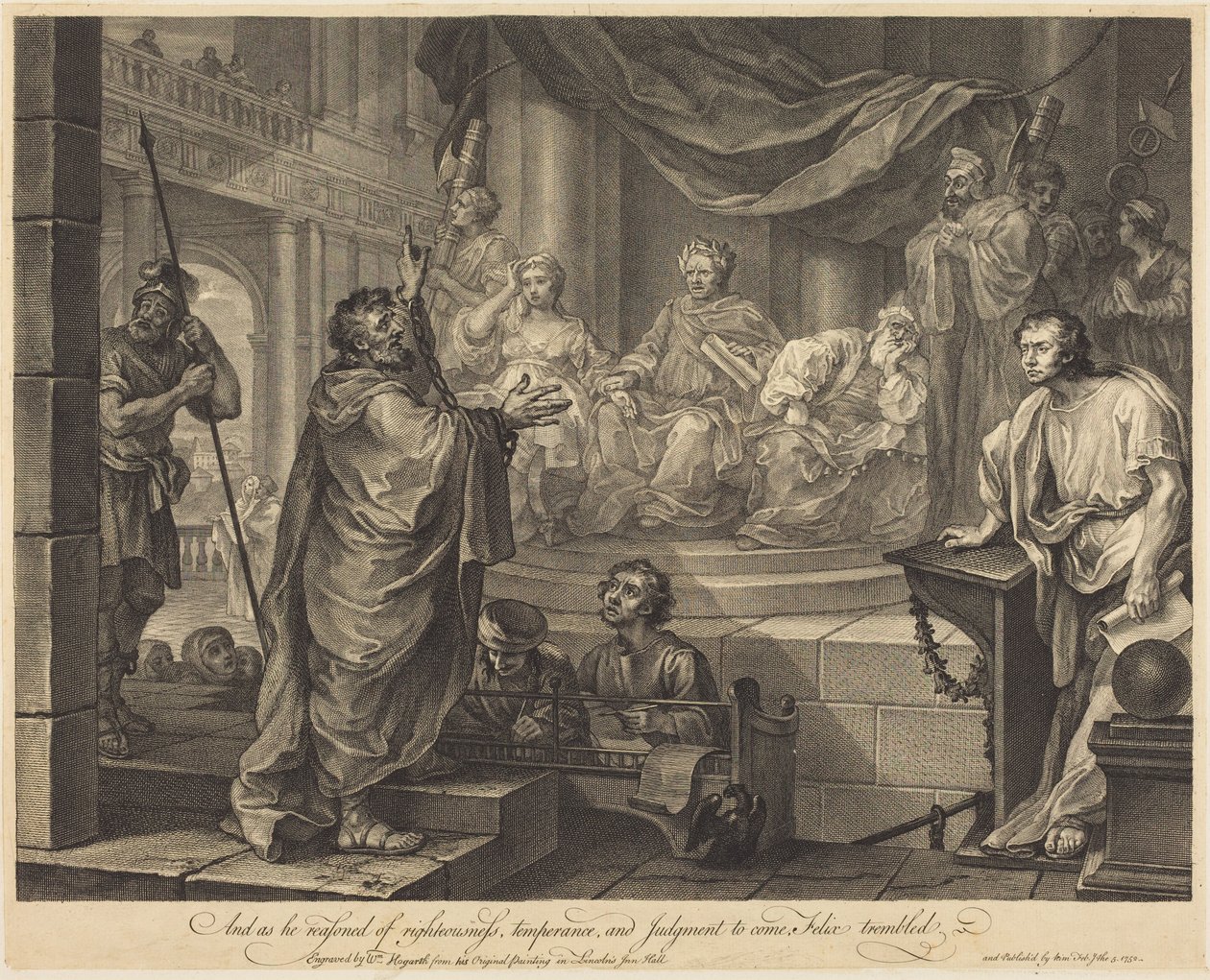 Paul before Felix by William Hogarth