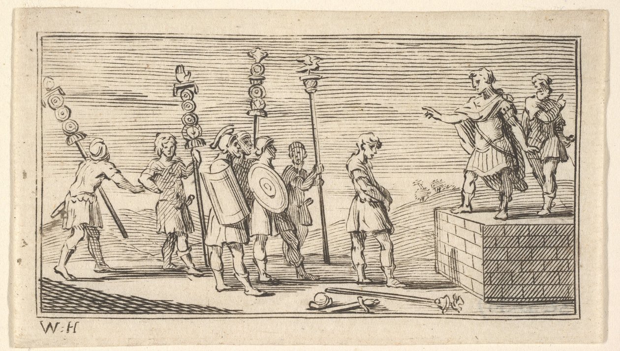 Shameful Discharge, John Beaver, Roman Military Punishments by William Hogarth