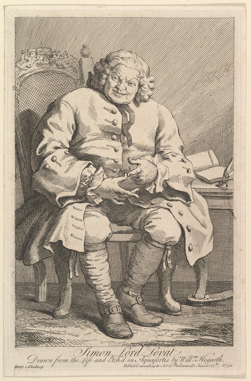Simon Lord Lovat, 1746 by William Hogarth