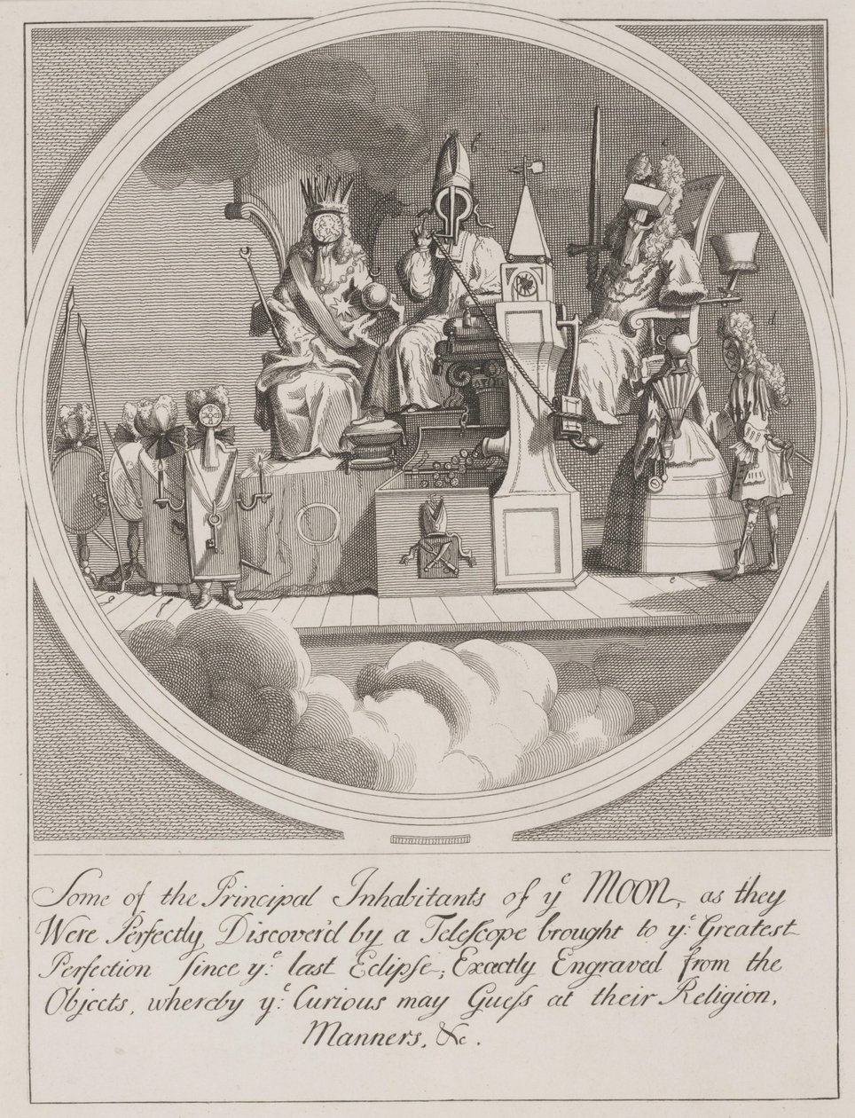 Some of the Principal Inhabitants of ye Moon: Royalty, Episcopacy and Law by William Hogarth