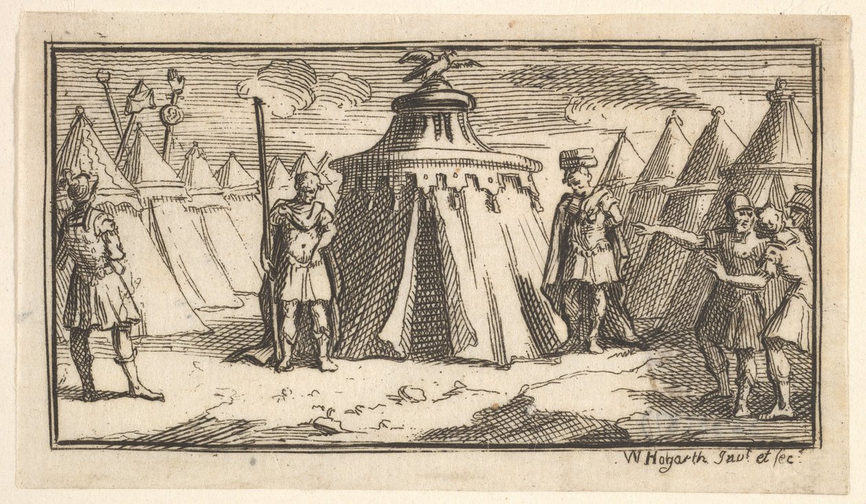 Taking Away the Military Belt or Girdle John Beaver, Roman Military Punishments by William Hogarth