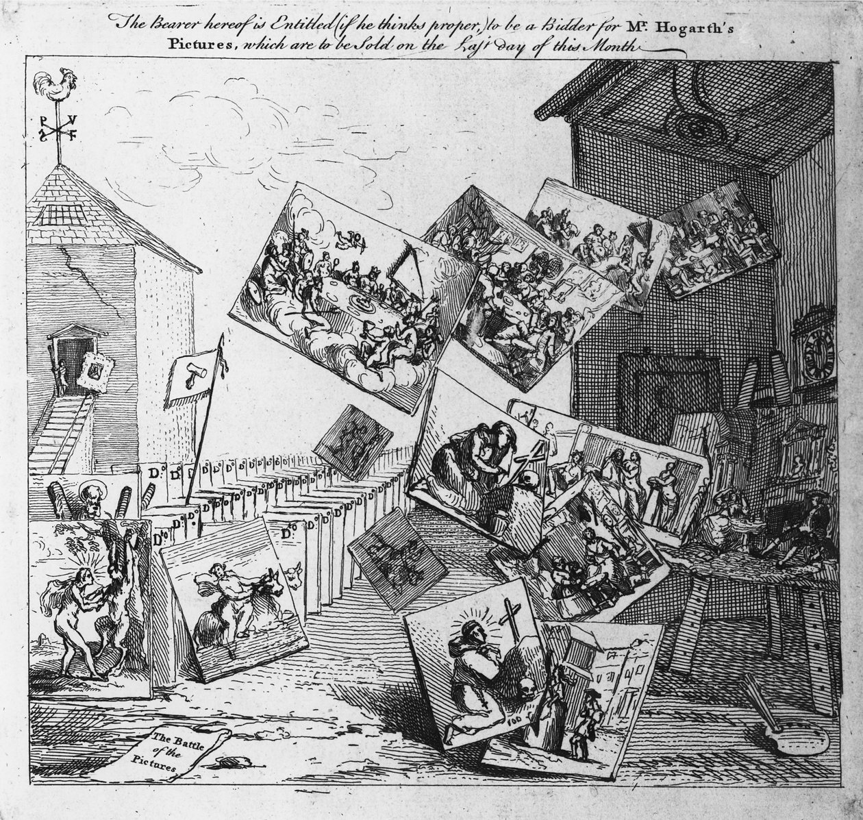 The Battle of the Pictures by William Hogarth