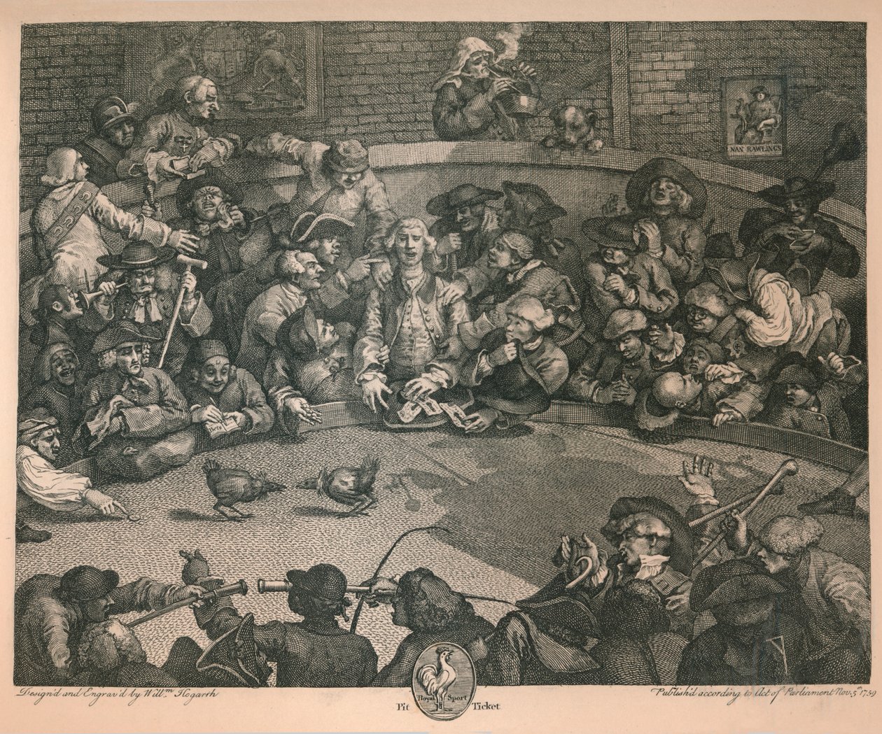 The Cock-pit by William Hogarth