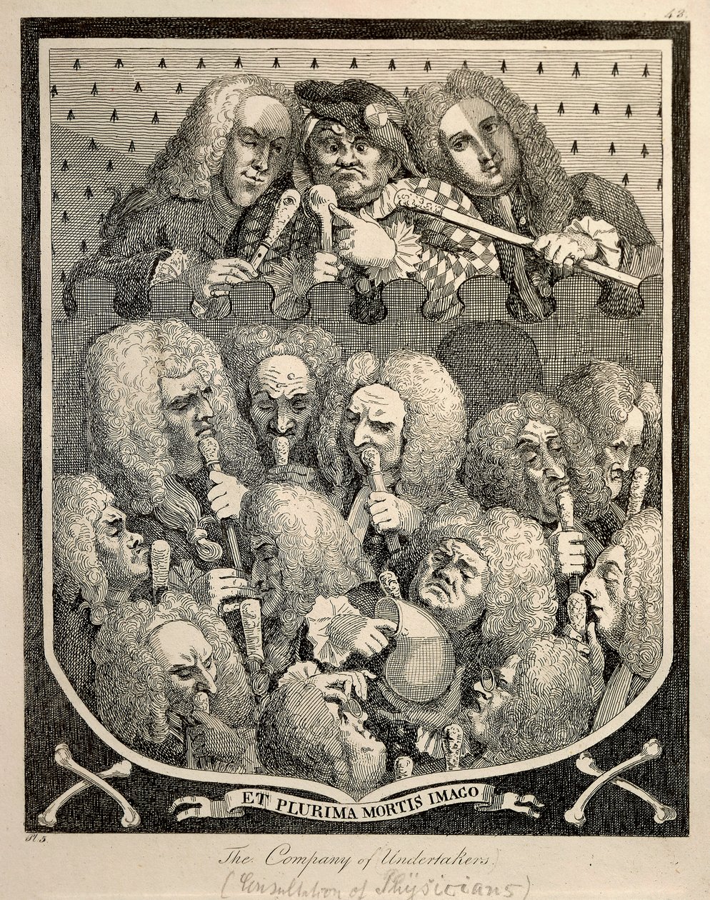 The Company of Undertakers by William Hogarth