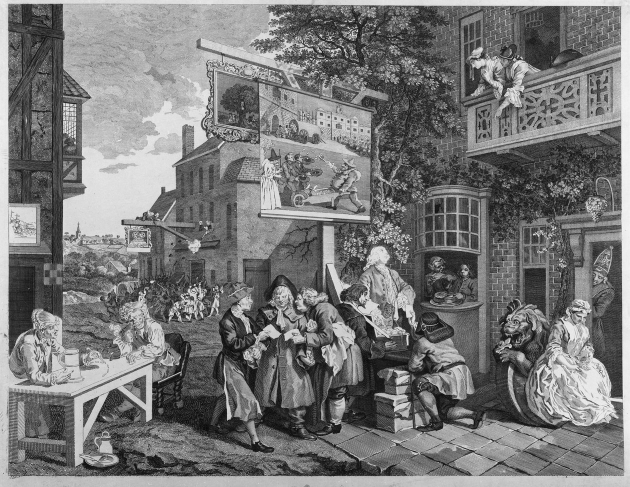 The Election II: Canvassing for Votes, Engraved by Charles Grignion (1717-1810) 1757 by William Hogarth