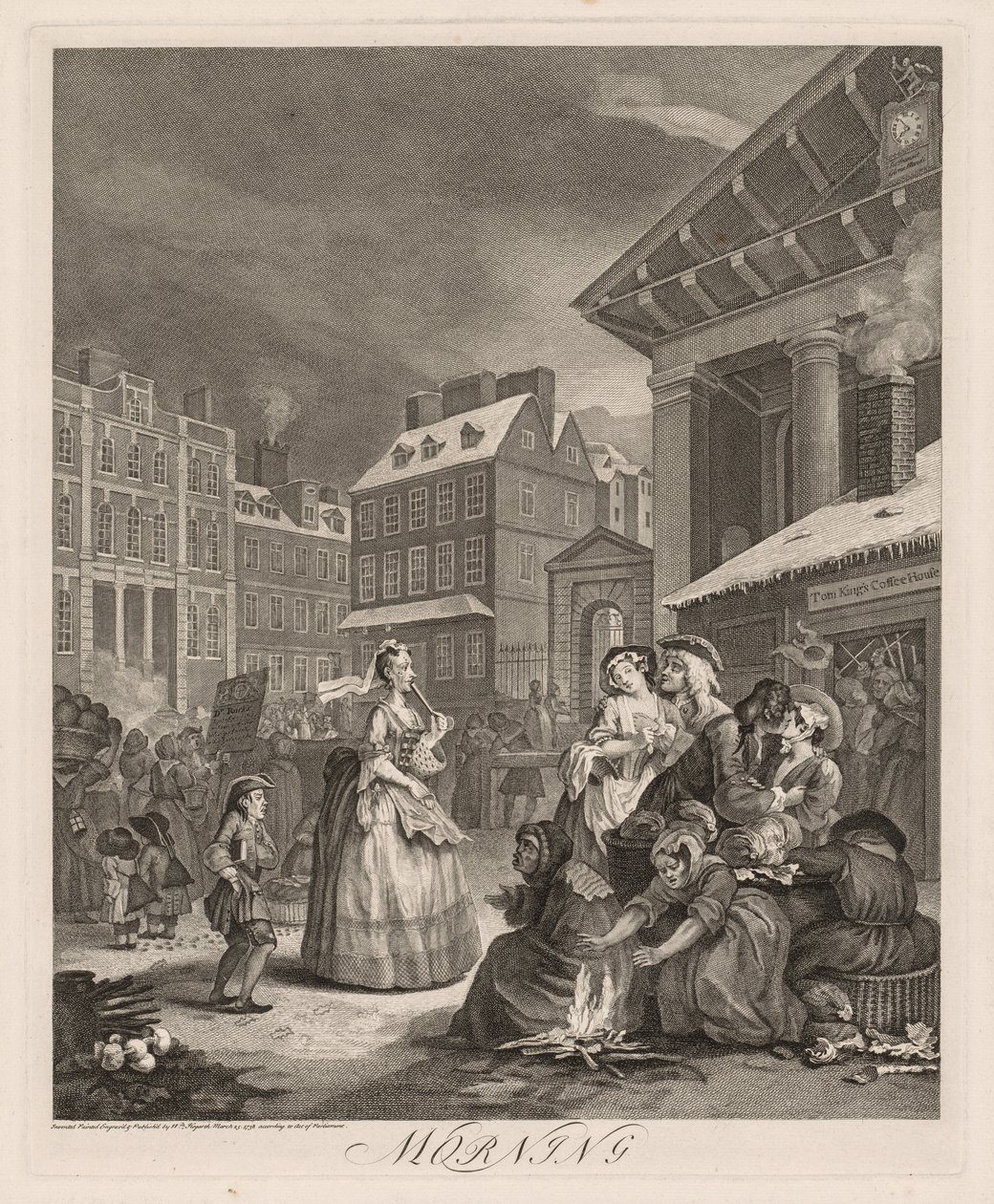 The Four Times of Day: Morning, 1738 by William Hogarth