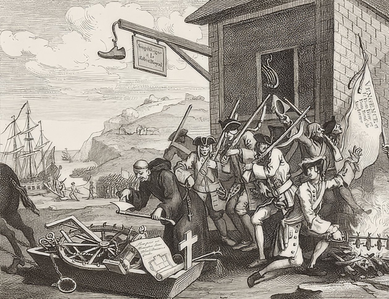 The Invasion, Plate 1: France. 1756 by William Hogarth