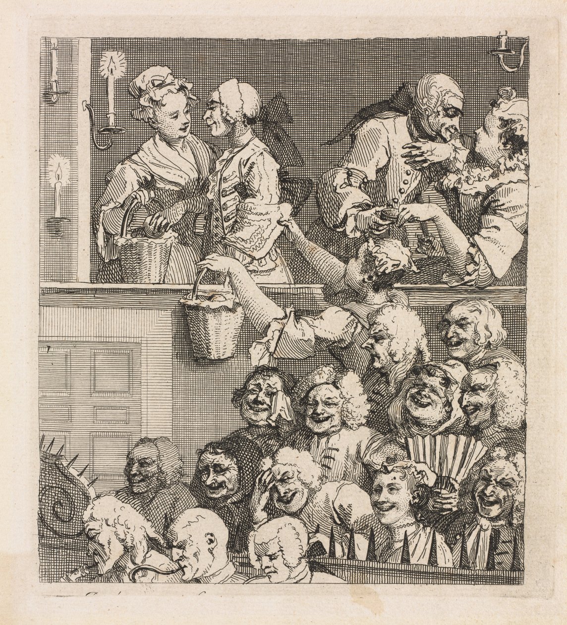 The Laughing Audience by William Hogarth