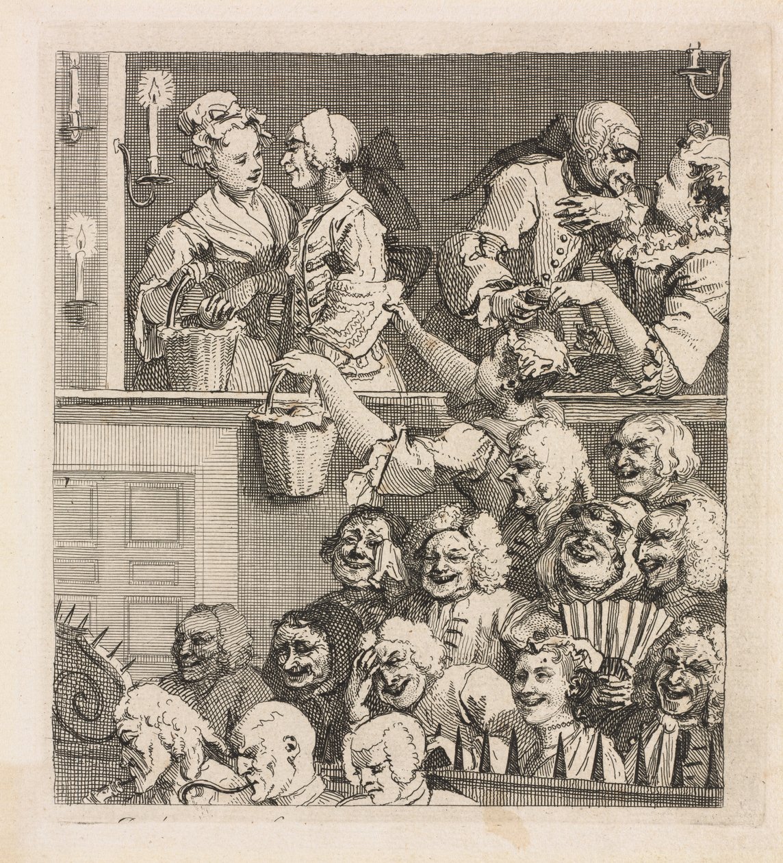 The Laughing Audience by William Hogarth