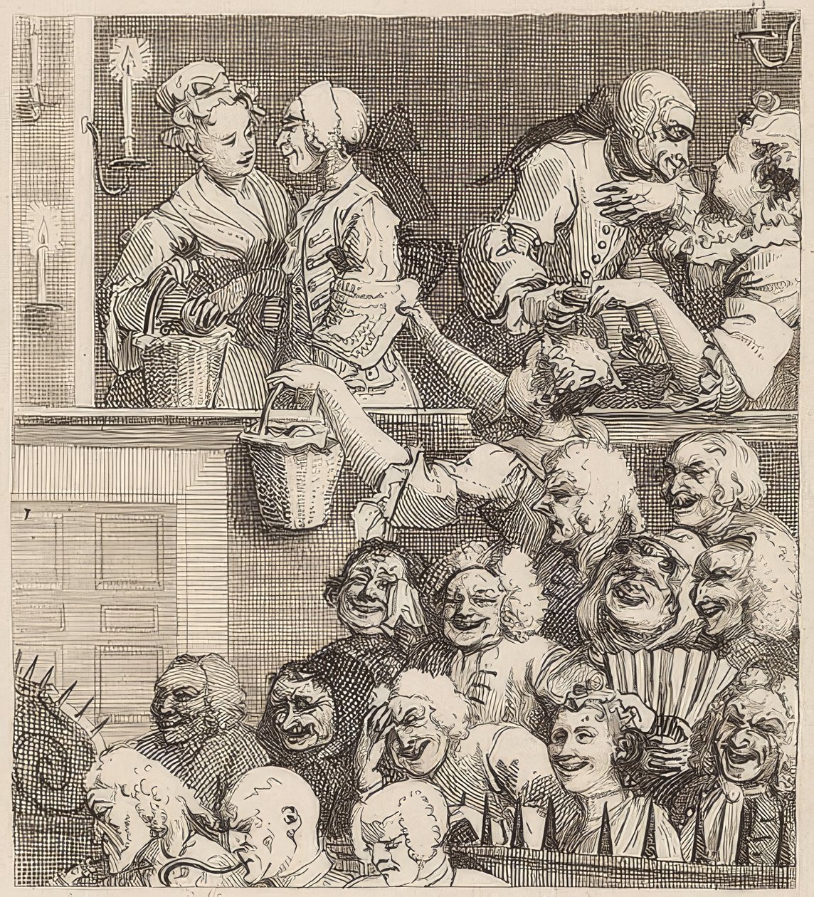 The Laughing Audience by William Hogarth