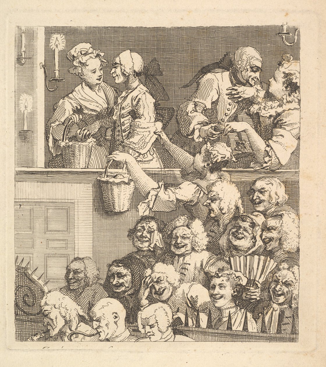 The Laughing Audience by William Hogarth