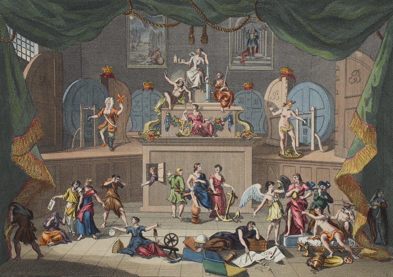 The Lottery, illustration from Hogarth Restored: The Whole Works of the celebrated William Hogarth, re-engraved by Thomas Cook, pub. 1812 by William Hogarth