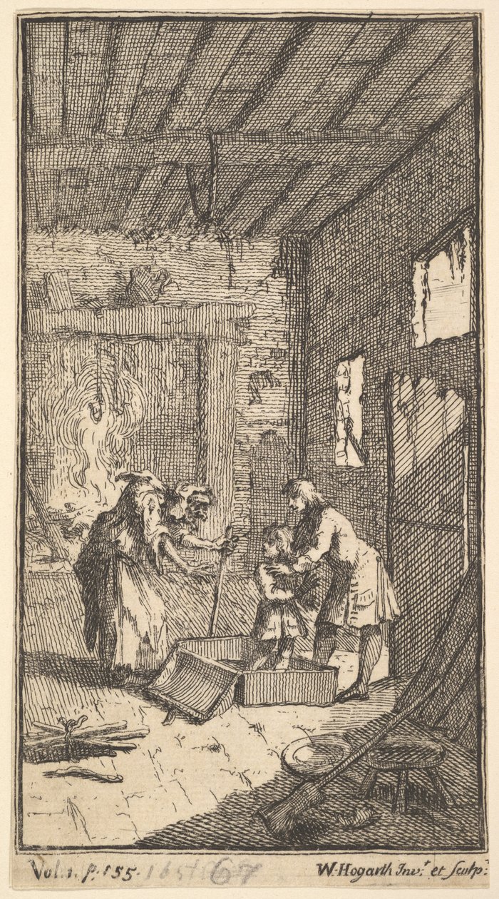 The New Metamorphosis, Plate 4: Invidiosa Releases Fantasio by William Hogarth