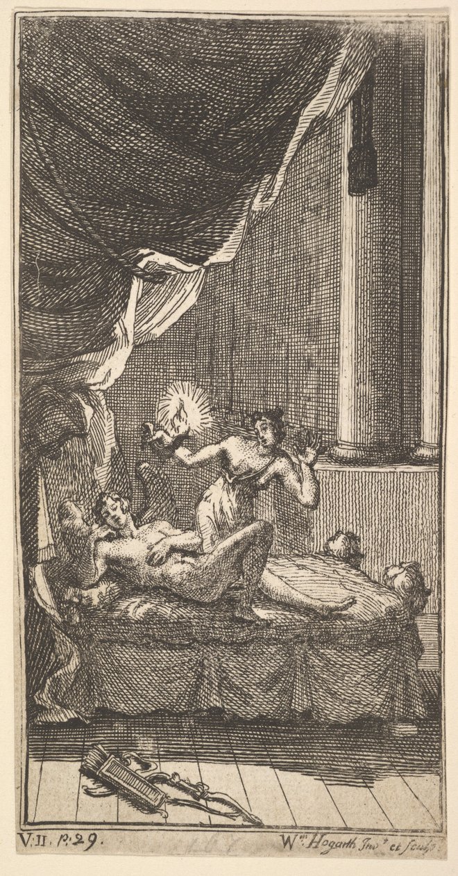 The New Metamorphosis, Plate 6: The Story of Cupid and Psyche, 1724 by William Hogarth