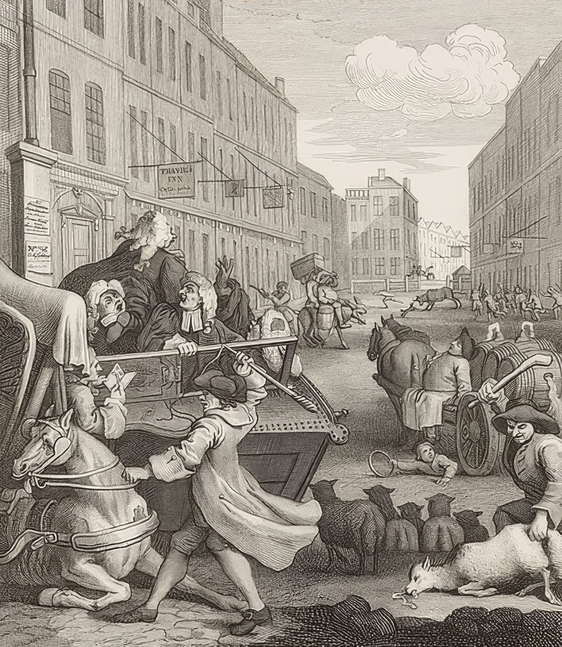 The Second Stage of Cruelty (from The Four Stages of Cruelty) by William Hogarth