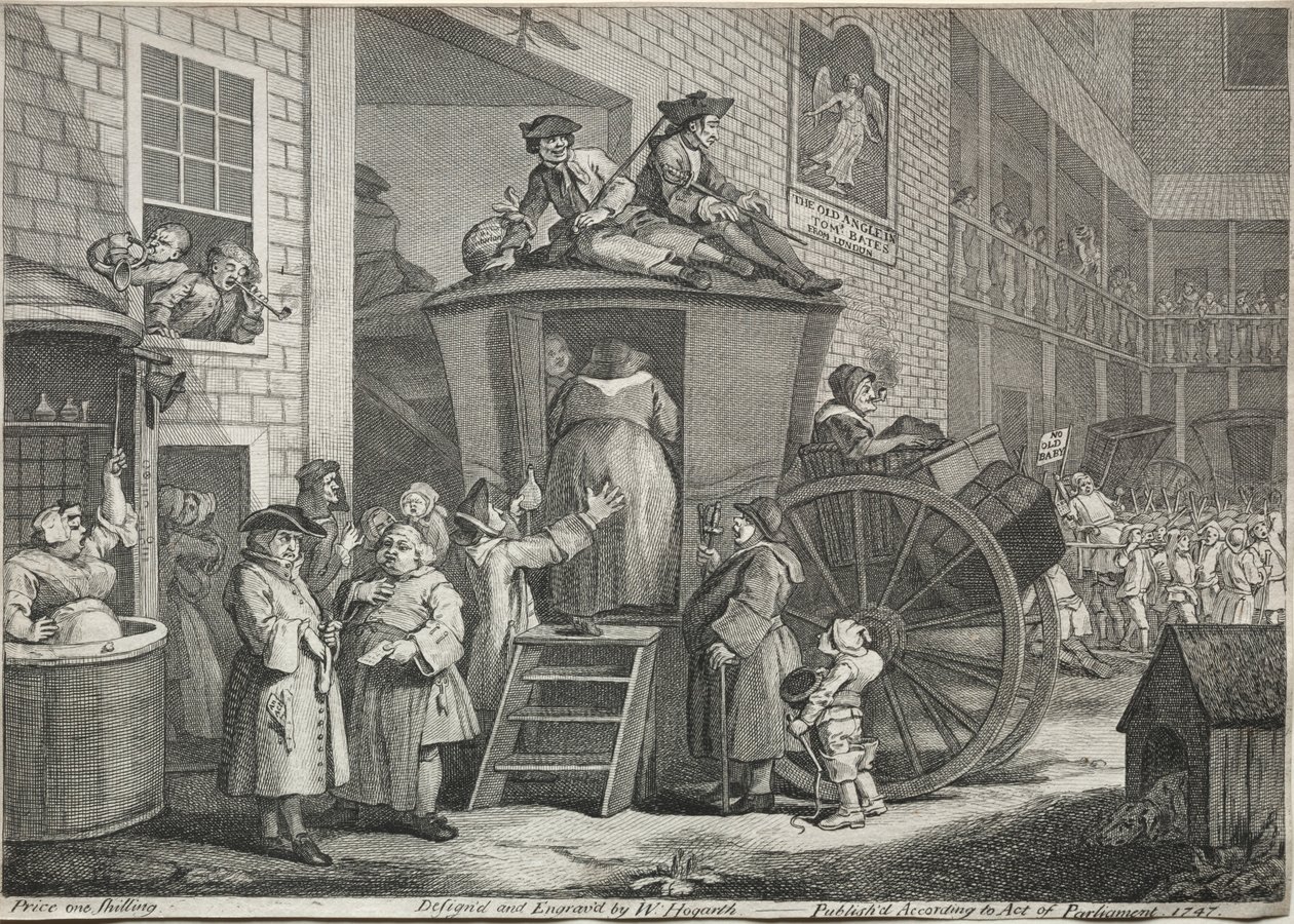 The Stage Coach, 1747 by William Hogarth