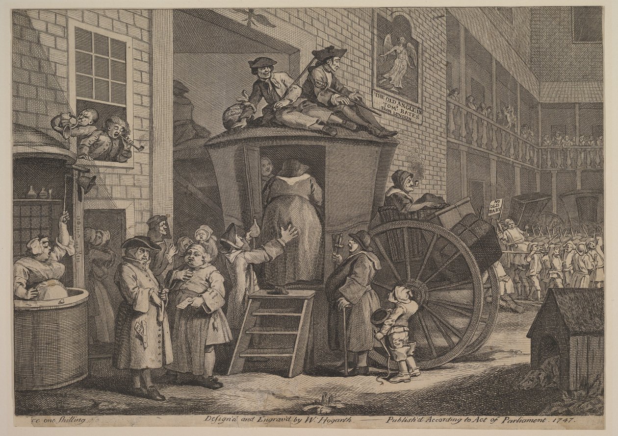The Stage Coach, or The Country Inn Yard by William Hogarth